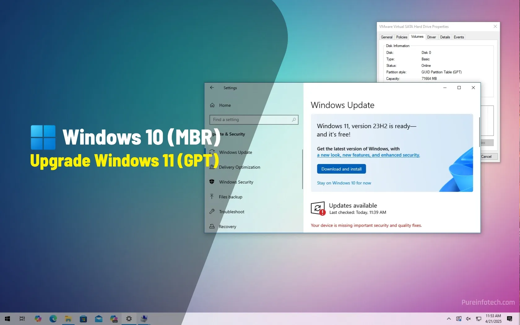 Cómo actualizar Windows 10 (MBR) a Windows 11 (GPT) sin pérdida de datos