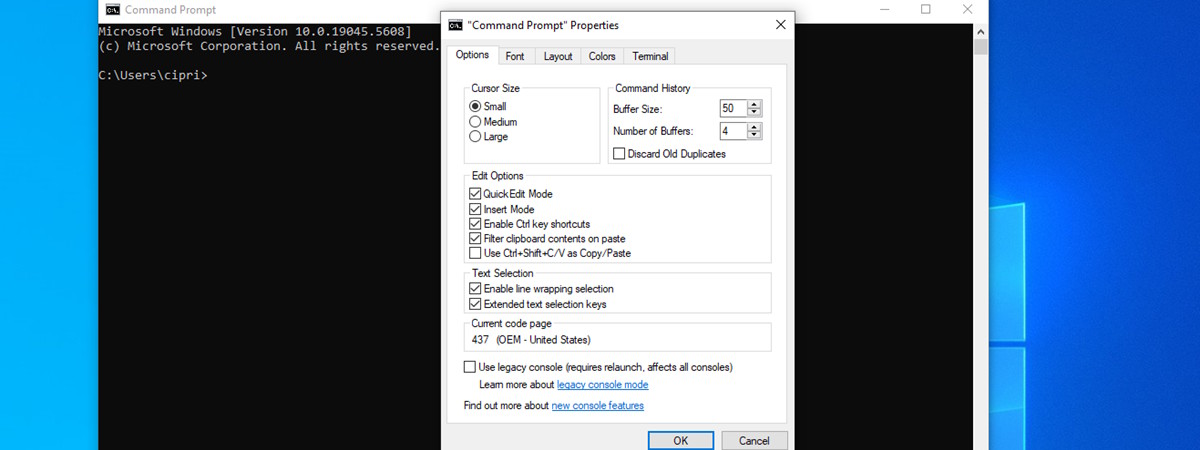 Cómo personalizar el símbolo del sistema (CMD) en Windows 10