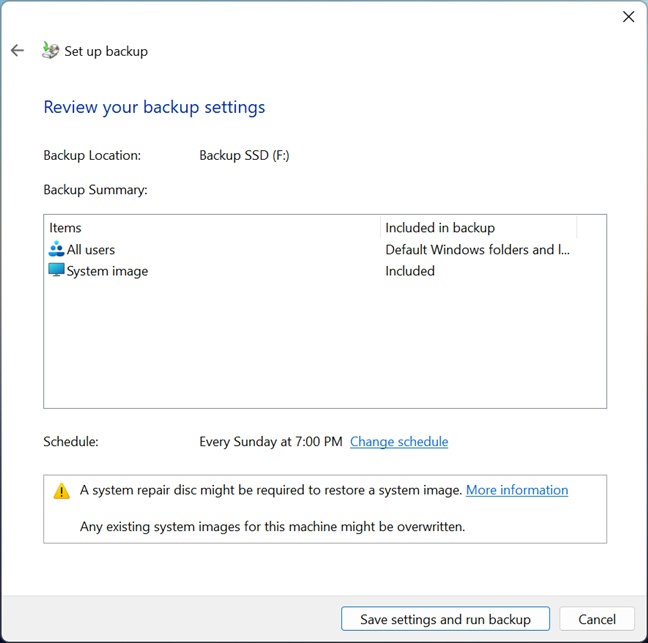 Cómo usar Copia de seguridad y restauración en Windows 11 y Windows 10 ...
