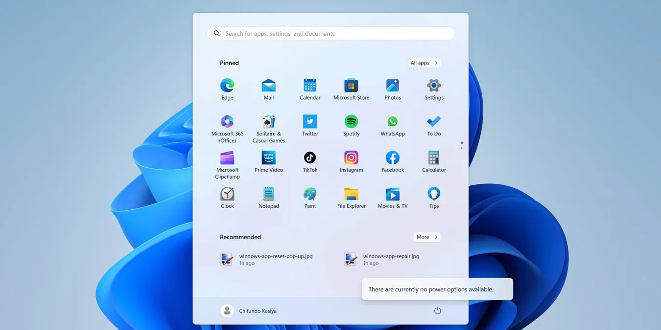 5 formas de solucionar "Actualmente no hay opciones de energía disponibles" en Windows