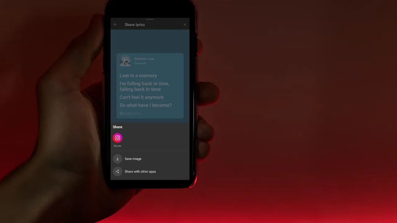 Use esta nueva función de música de YouTube para compartir letras fácilmente
