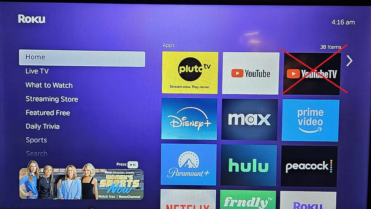 Cómo restaurar la televisión de YouTube en Roku después de que desaparece misteriosamente