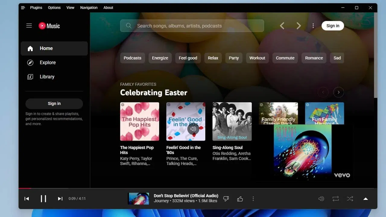 Ejecute la música de YouTube desde su escritorio con esta práctica aplicación