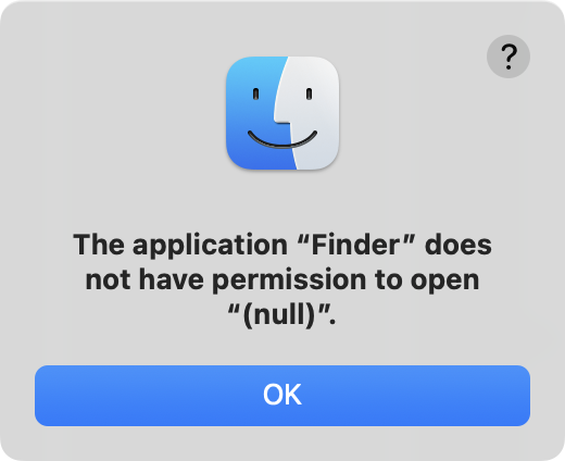 Cómo solucionar el error: "La aplicación no tiene permiso para abrirse (nula)"