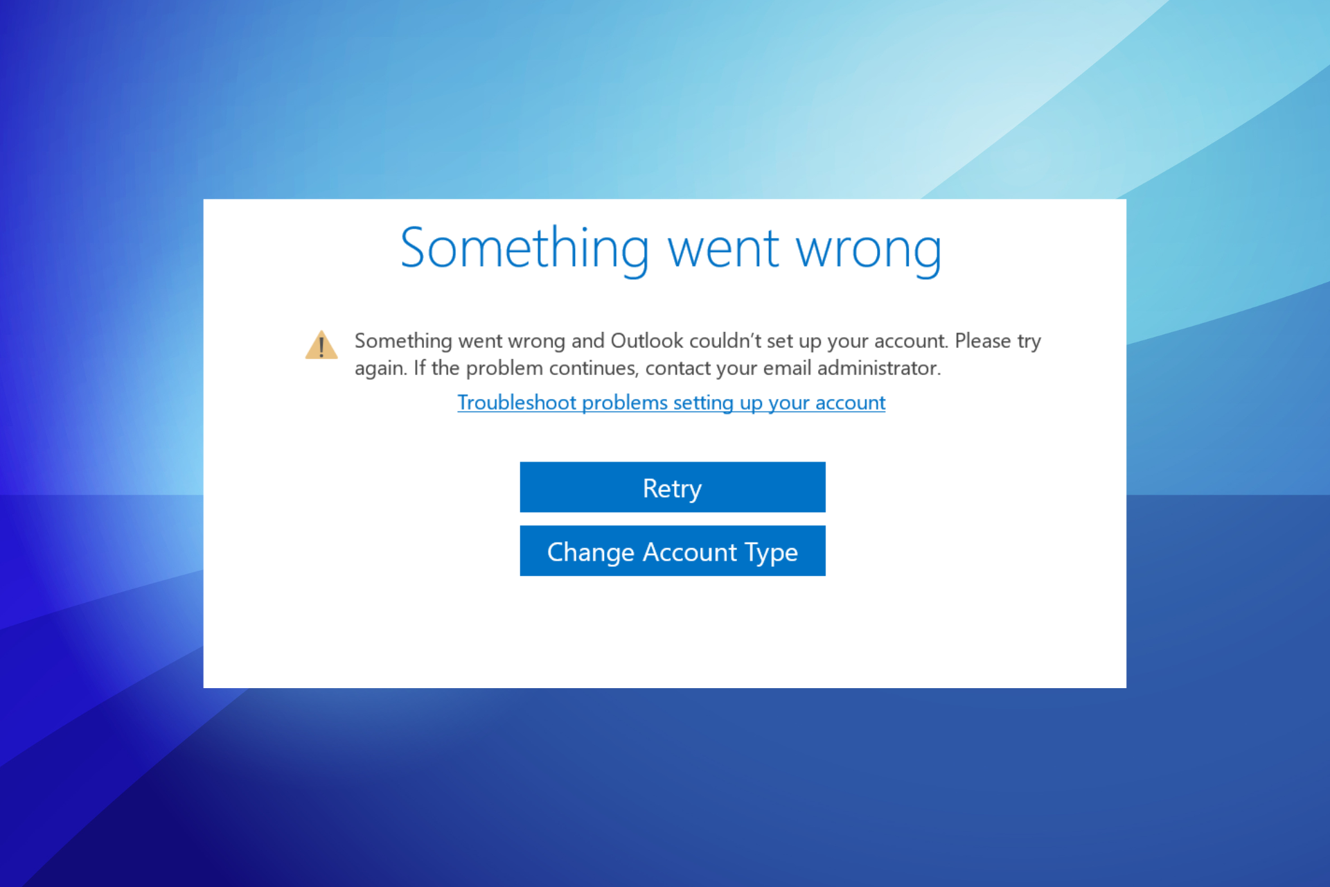 Arreglar problemas de configuración de Outlook.