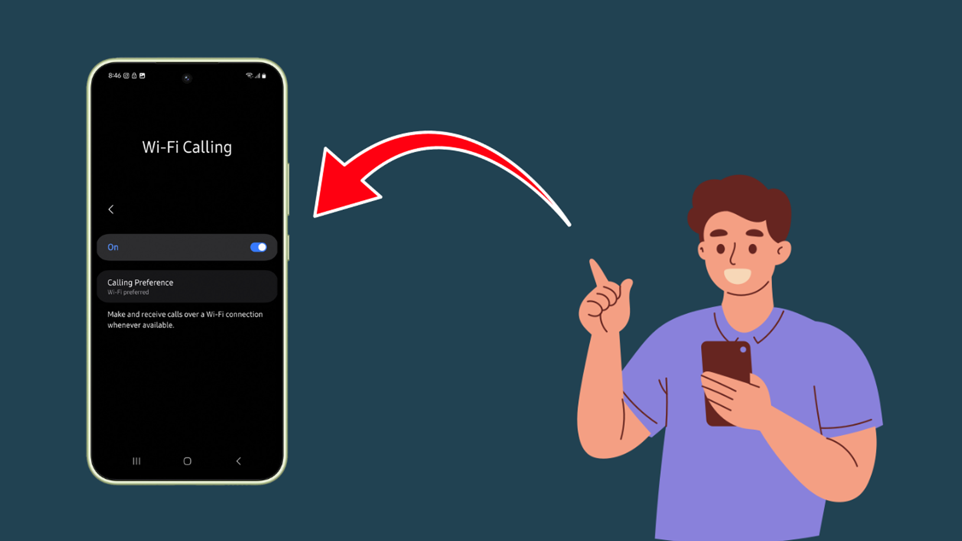 Samsung Galaxy A56: Configuración de llamadas de Wi-Fi explicada