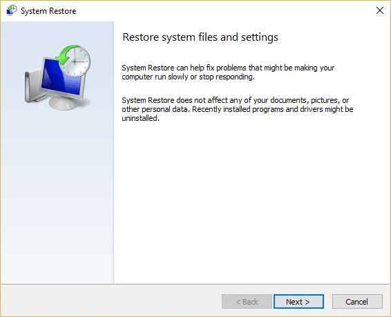 Hvordan lage et systemgjenopprettingspunkt i Windows 10