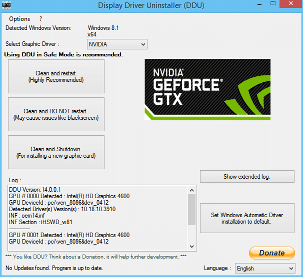 Nvidia Kernel Mode-driver har sluttet å svare [LØST]