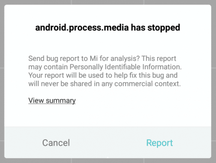 Hvordan fikse Android.Process.Media has Stopped-feil