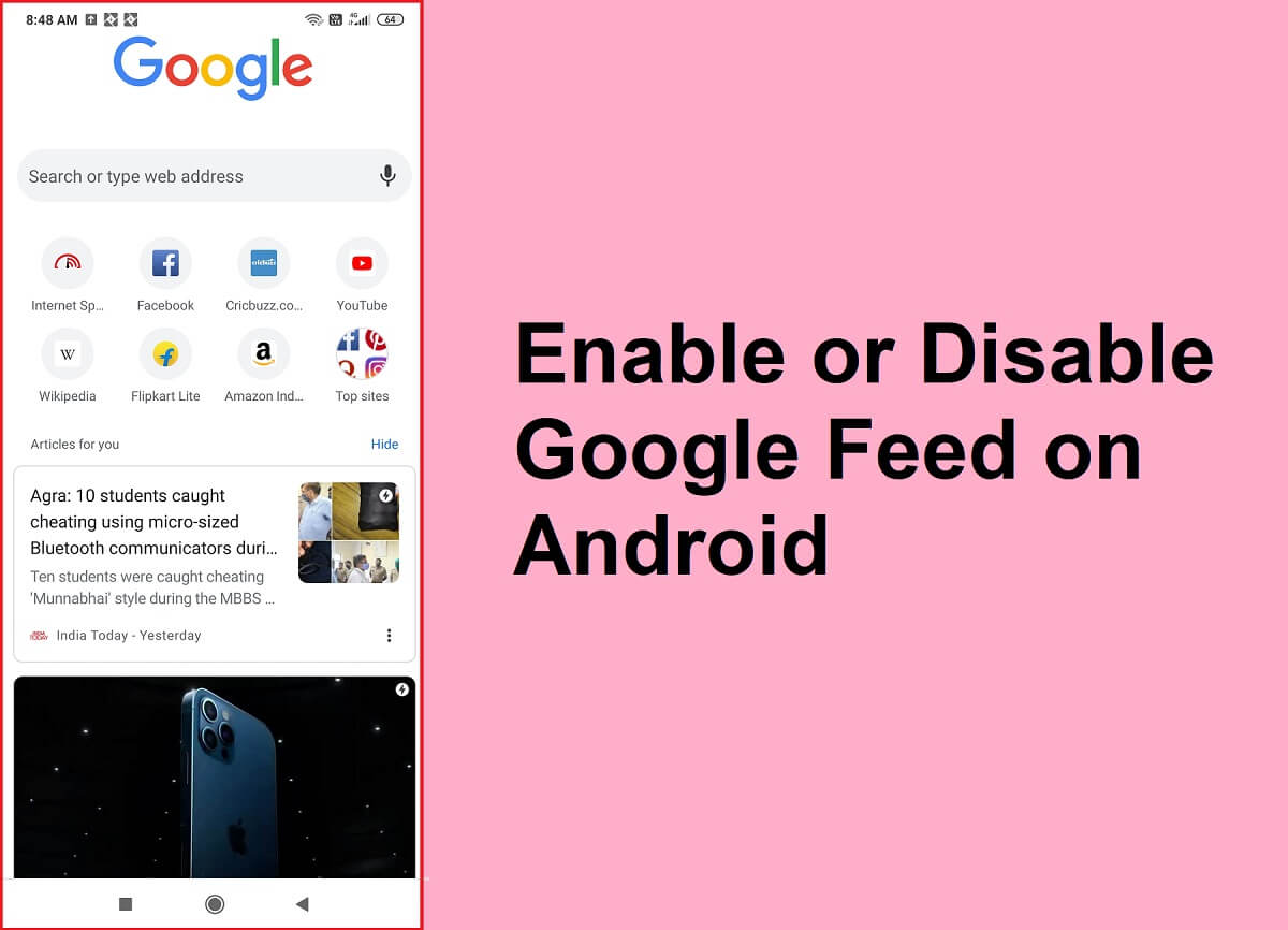 Slik aktiverer eller deaktiverer du Google Feed på Android