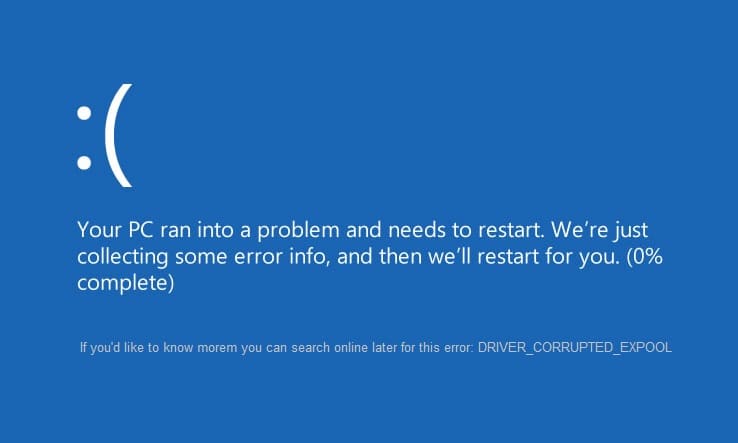 [LØST] Driver ødelagt Expool-feil på Windows 10