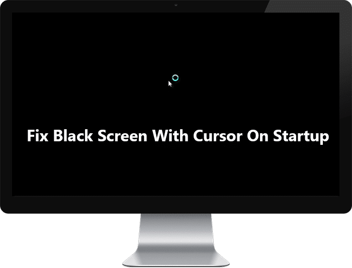 Arreglar la pantalla negra con el cursor al iniciar