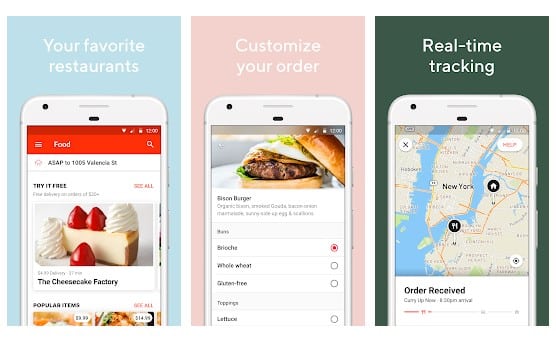Las 10 mejores aplicaciones de entrega de comida para Android en 2020