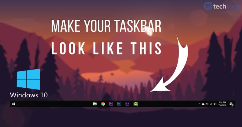 Cómo centrar los iconos de la barra de tareas en Windows 10