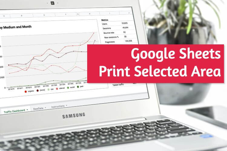 Cómo imprimir un área seleccionada en Google Sheets