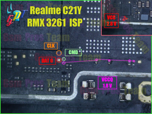 Realme C21 ve C21Y (RMX3201 / RMX3261) ISP Pin Çıkışı | Test Noktası