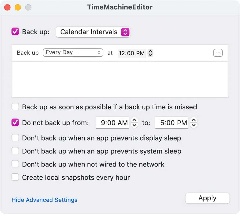 TimeMachineEditor yardımcı programıyla Time Machine yedeklemelerinin ...