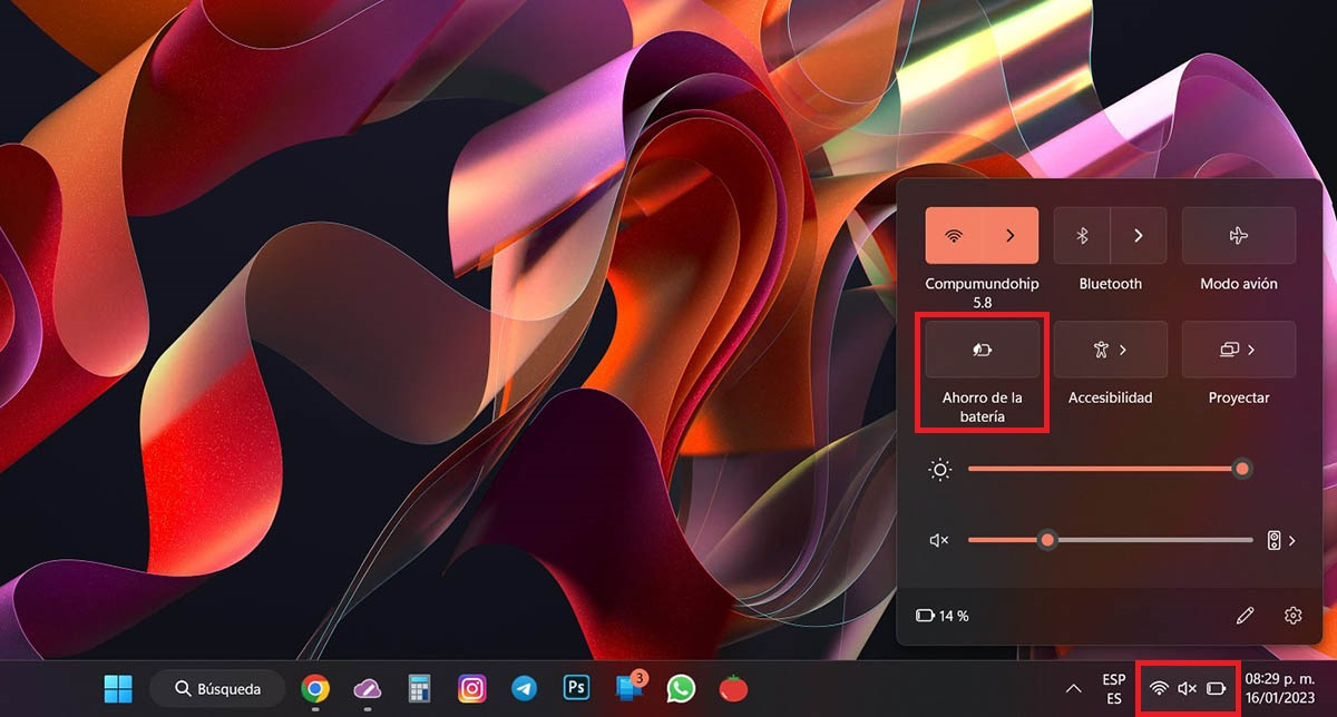 Activar el modo ahorro de la bateria en Windows 11