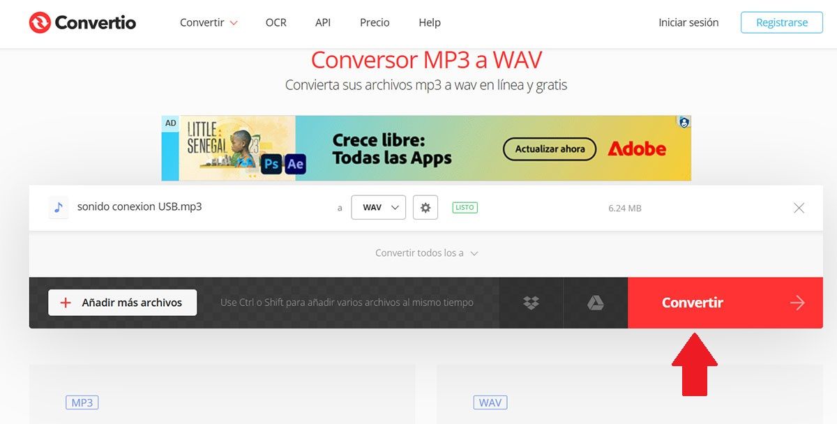 Convertir Audio en WAV