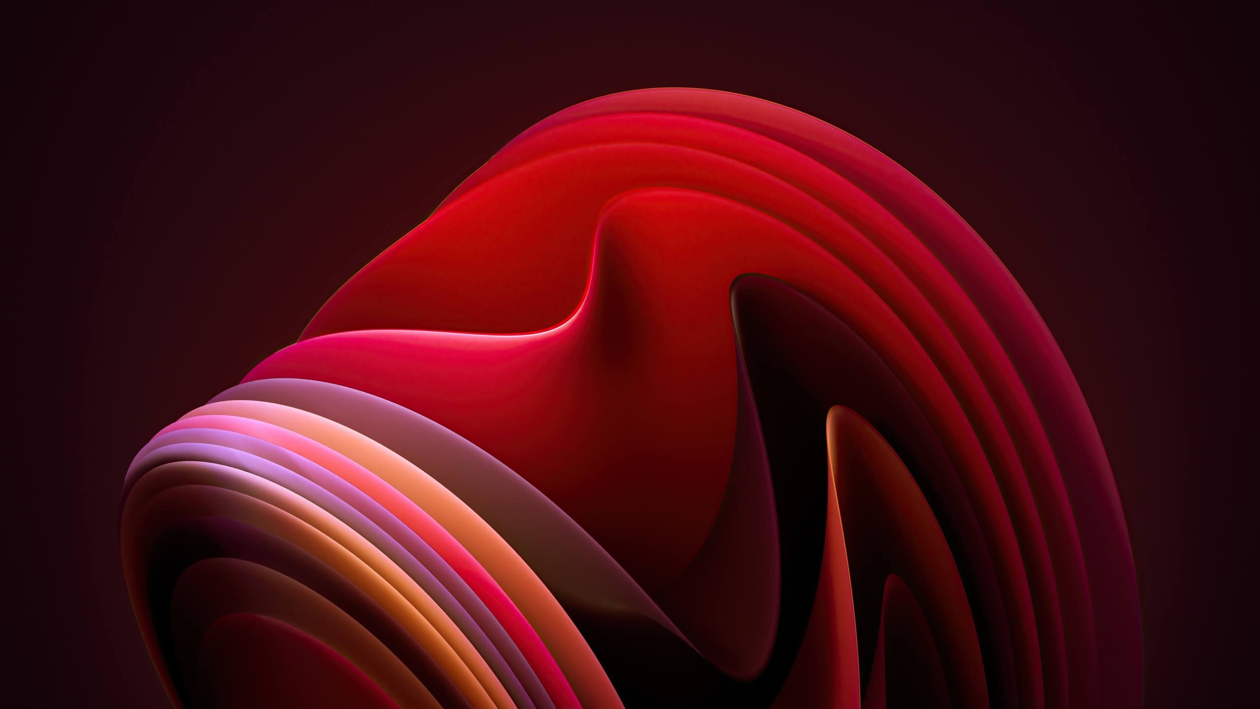 Fondo de color rojo de WIndows 11