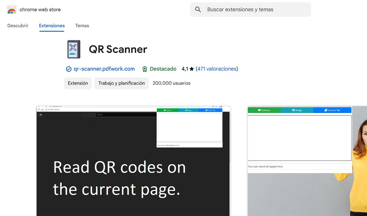 Instalar QR Scanner en Google Chrome