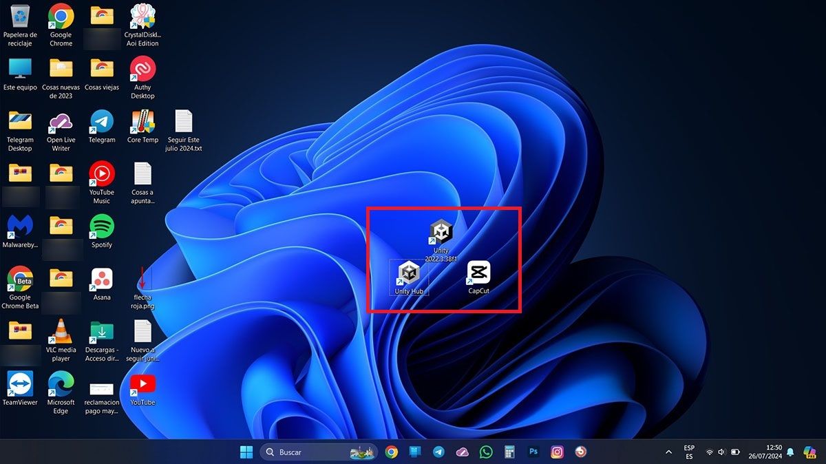 Mover iconos libremente en el escritorio Windows 11