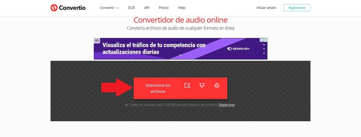 Seleccionar archivo de audio MP3