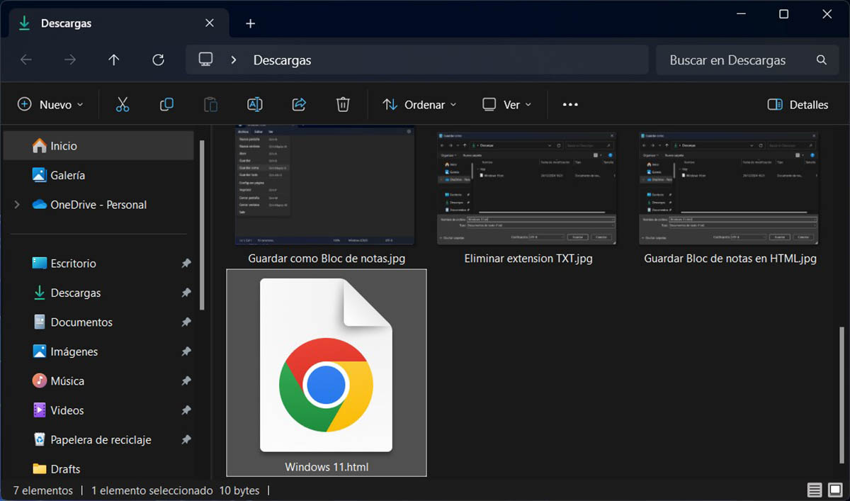 Ver Bloc de notas en formato HTML