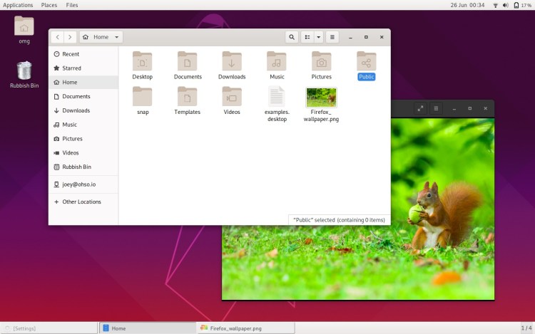 Sesión clásica de GNOME en Ubuntu