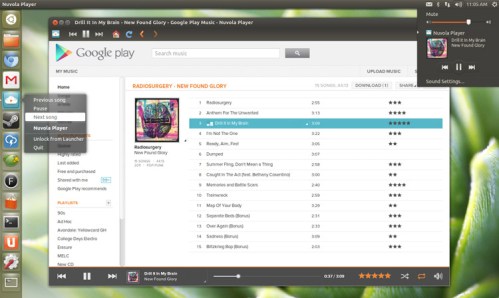 reproductor nuvola en Ubuntu