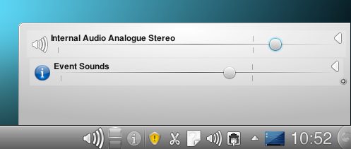 Veromix en el Panel KDE
